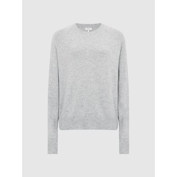 Reiss Audrey Crewneck Sweater Sz M Gray Jumper Women’s Longsleeve Nice! - Picture 1 of 7
